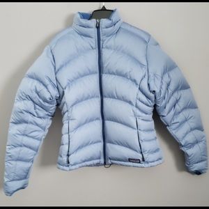 Patagonia Blue Goose Down Puffer Coat Jacket SZ L